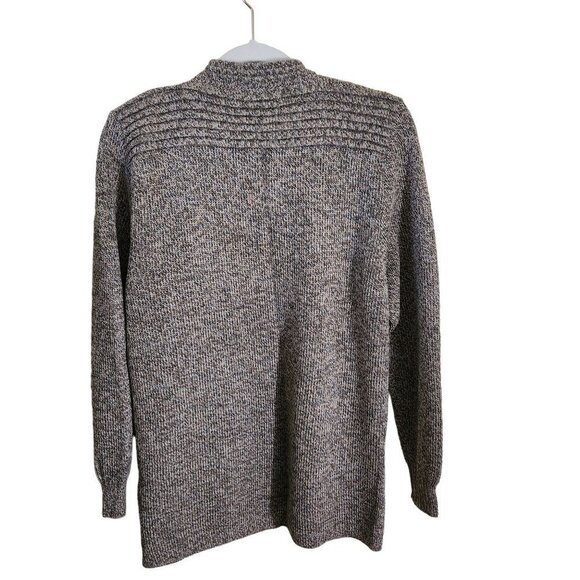 Simply Natural Linda Ebel Tan Peruvian Alpaca Open Front Cardigan Sweater OS - Picture 3 of 8